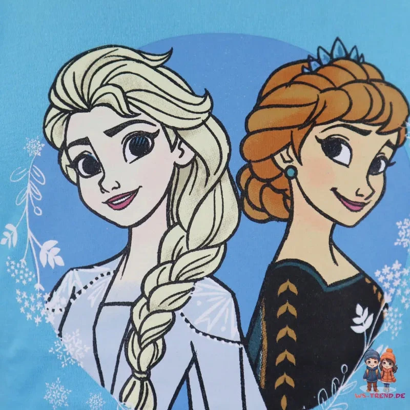 Disney Die Eiskönigin Elsa Anna Kinder Kurzarm Schlafanzug Pyjama 5 Disney Die Eiskönigin Elsa Anna Kinder Kurzarm Schlafanzug Pyjama – Bild 3