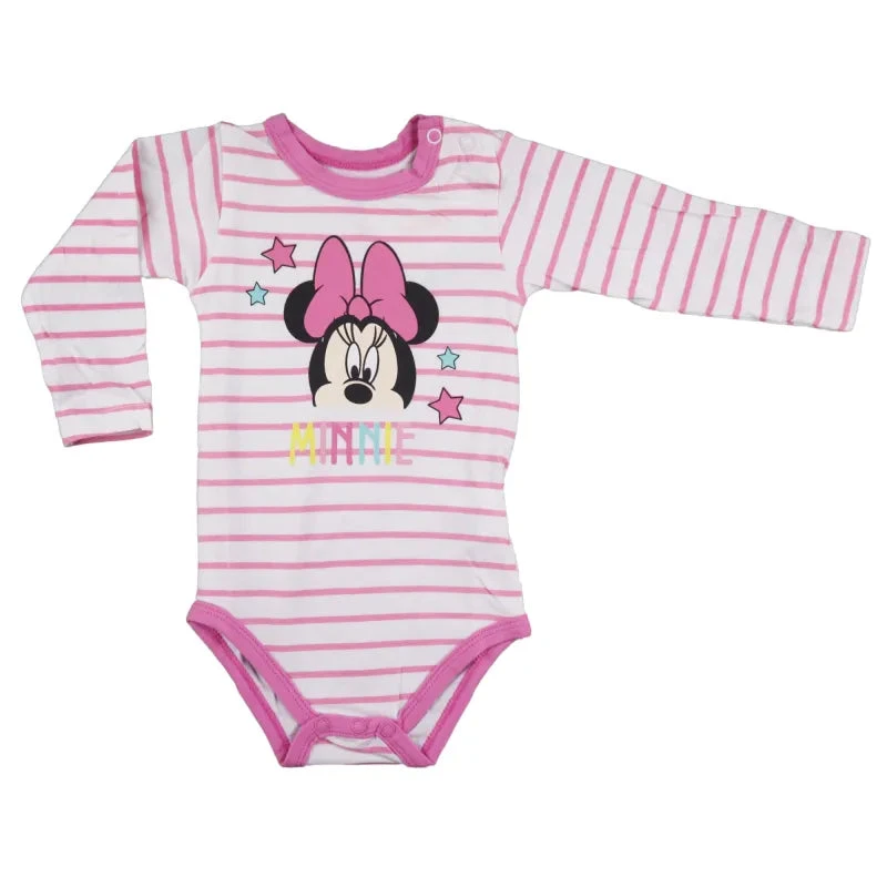Disney Minnie Maus Baby Kleinkind Gestreifter Langarm Body 3 Disney Minnie Maus Baby Kleinkind Gestreifter Langarm Body