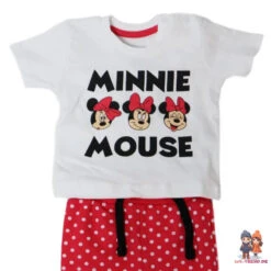 Disney Minnie Maus Baby Mädchen Set Kurzarm T-Shirt Plus Hose -Bekleidung Peripherie disney minnie maus baby mdchen kurzarm shirt plus hose 152