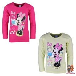 Disney Minnie Maus Love Smile Kinder Langarm T-Shirt