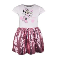 Disney Minnie Maus Mädchen Kinder Kleid Pailletten
