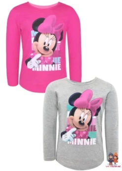 Disney Minnie Maus Sweet T-Shirt Langarm - Größe 110 Bis 152 Cm
