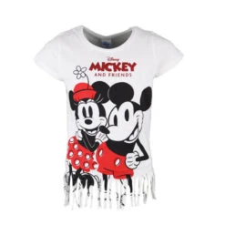 Disney Minnie Und Mickey Maus Kinder Kurzarm Fransen T-Shirt 10 Disney Minnie Und Mickey Maus Kinder Kurzarm Fransen T-Shirt -Bekleidung Peripherie disney minnie mickey maus kinder kurzarm fransen shirt 301