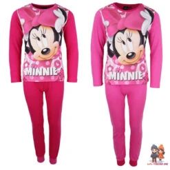 Disney Minnie Mouse Kinder Schlafanzug Pyjama Lang