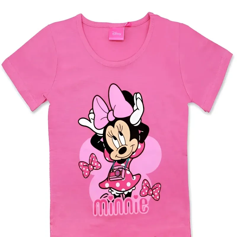 Disney Minnie Mouse T-Shirt Pink Rosa - Größe 98 Bis 128 Cm 4 Disney Minnie Mouse T-Shirt Pink Rosa - Größe 98 Bis 128 Cm – Bild 2