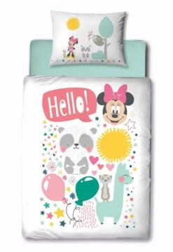 Disney Minnie Maus Baby Bettwäsche Set 100x135 40x60 Cm