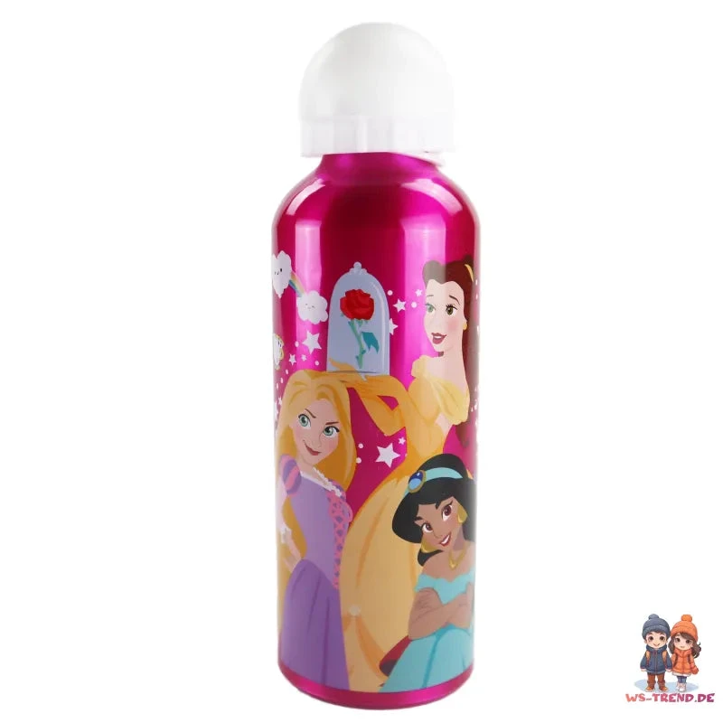 Disney Prinzessinnen Alu Wasserflasche Trinkflasche Flasche 500 Ml 4 Disney Prinzessinnen Alu Wasserflasche Trinkflasche Flasche 500 Ml – Bild 2