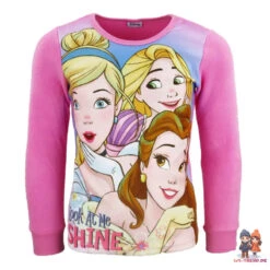 Disney Prinzessinnen Kinder Polar Fleece Schlafanzug Pyjama Hausanzug -Bekleidung Peripherie dp pyjama 01b