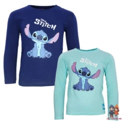 Disney Stitch Kinder Jungen Langarmshirt Shirt