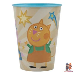 Stor Peppa Wutz Kinder Geschirr-Set 5 Teilig Becher Teller Schüssel Besteck -Bekleidung Peripherie easy tumbler 260 ml peppa pig kindness counts 1