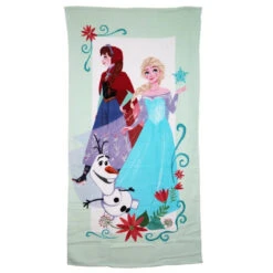 Disney Die Eiskönigin Anna Elsa Olaf Strandtuch Badetuch XL 70x140 Cm Baumwolle
