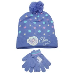 Disney Die Eiskönigin Elsa Kinder Herbst Wintermütze Plus Handschuhe