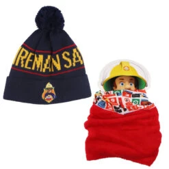 Feuerwehrmann Sam Kinder Herbst Wintermütze Plus Loop