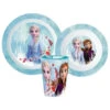 Disney Die Eiskönigin Elsa Kinder Geschirr-Set 3 Teilig Becher Teller Schüssel -Bekleidung Peripherie fr 02