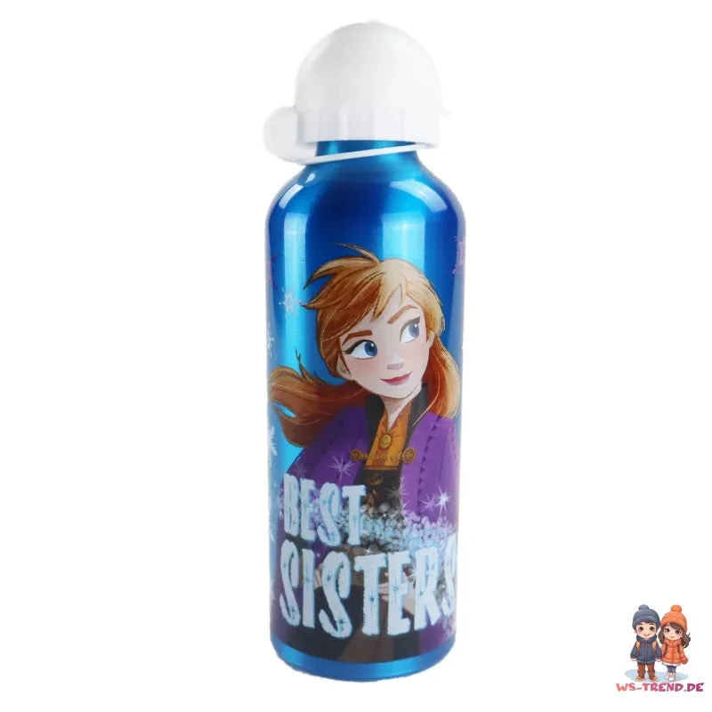 Disney Die Eiskönigin Alu Trinkflasche Flasche 500 Ml Anna Elsa 4 Disney Die Eiskönigin Alu Trinkflasche Flasche 500 Ml Anna Elsa – Bild 2