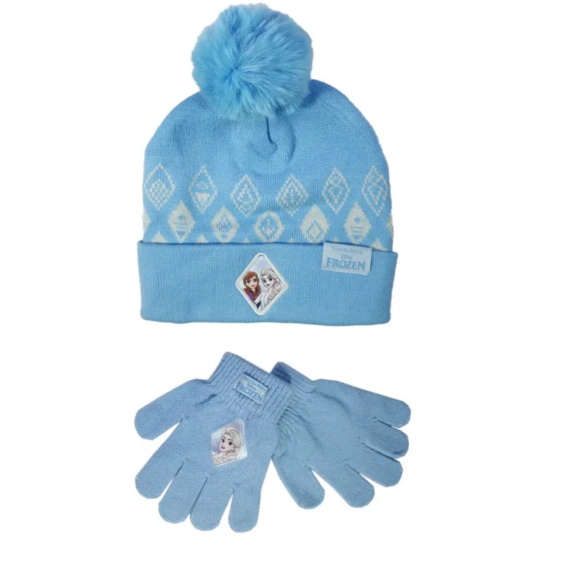Disney Die Eiskönigin Elsa Anna Kinder Wintermütze Bommelmütze Plus Handschuhe 3 Disney Die Eiskönigin Elsa Anna Kinder Wintermütze Bommelmütze Plus Handschuhe