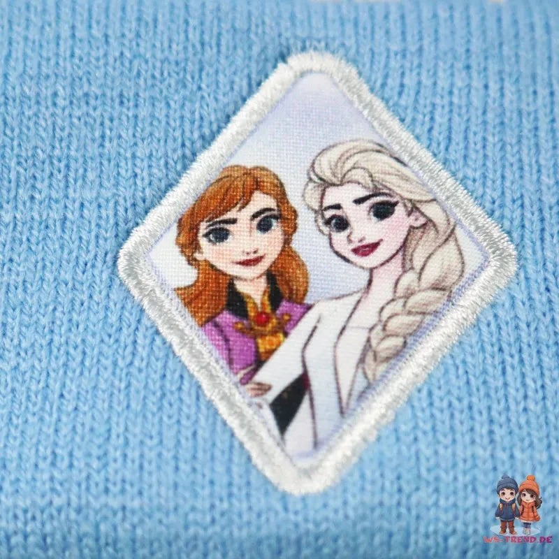 Disney Die Eiskönigin Elsa Anna Kinder Wintermütze Bommelmütze Plus Handschuhe 5 Disney Die Eiskönigin Elsa Anna Kinder Wintermütze Bommelmütze Plus Handschuhe – Bild 3