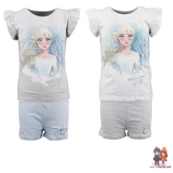 Disney Die Eiskönigin Elsa Kinder Kurzarm Pyjama