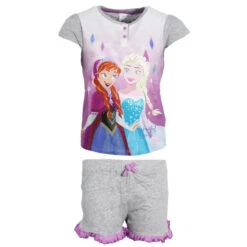 Disney Die Eiskönigin Elsa Kinder Schlafanzug Pyjama 13 Disney Die Eiskönigin Elsa Kinder Schlafanzug Pyjama -Bekleidung Peripherie fr pyjama kurz 01d