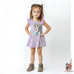 Disney Die Eiskönigin Elsa Kinder Mädchen Sommerkleid Kleid -Bekleidung Peripherie frozen kleid ws trend de 01d
