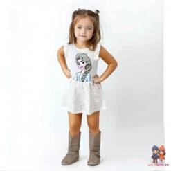 Disney Die Eiskönigin Elsa Kinder Mädchen Sommerkleid Kleid -Bekleidung Peripherie frozen kleid ws trend de 01h