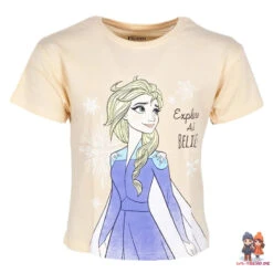 Disney Die Eiskönigin Elsa Kinder Kurzarm Schlafanzug Pyjama Shirt Shorts -Bekleidung Peripherie frozen pyjama 01e