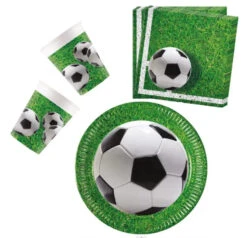 Fußball Kinder Partyset Deko Set 36tlg.