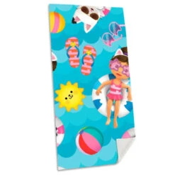 Gabbys Dollhouse Badetuch Strandtuch 70x140 Cm 100% Baumwolle