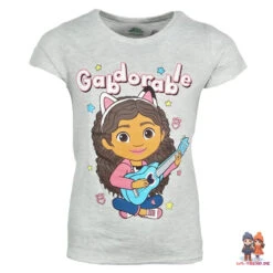 Gabbys Dollhouse Kinder Mädchen Kurzarm Schlafanzug Pyjama -Bekleidung Peripherie gabbys pyjama 01b
