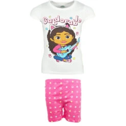Gabbys Dollhouse Kinder Mädchen Kurzarm Schlafanzug Pyjama -Bekleidung Peripherie gabbys pyjama 01d