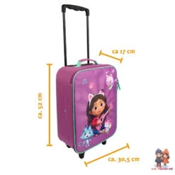 Gabbys Dollhouse Mädchen Trolley Kinderkoffer Koffer Reisekoffer -Bekleidung Peripherie gaby8123 m4