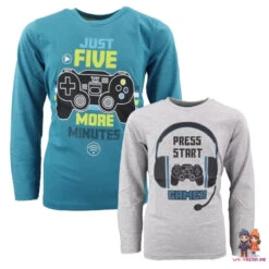 Gamer Jungen Kinder Langarm Shirt