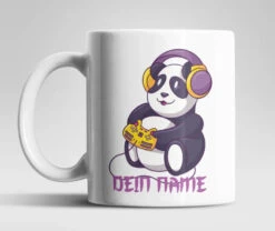 Gamer Panda Tasse Mit Wunschnamen