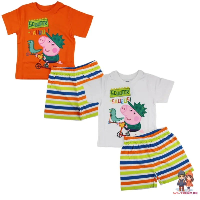 Peppa Wurz George Kinder Jungen Pyjama 3 Peppa Wurz George Kinder Jungen Pyjama