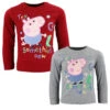 Peppa Pig PEPPA Wutz George Dino Kinder Langarmshirt Für Jungen -Bekleidung Peripherie gorge lang 01