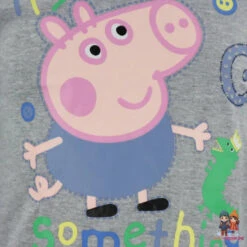 Peppa Pig PEPPA Wutz George Dino Kinder Langarmshirt Für Jungen -Bekleidung Peripherie gorge lang 01d