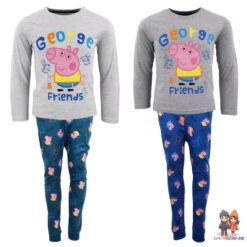 Peppa Wutz Pig George Kinder Jungen Schlafanzug Pyjama