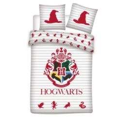 Harry Potter Hogwarts Bettwäsche 2tlg Set 135x200 80x80 Cm 100% Baumwolle