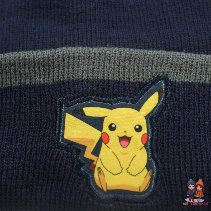 Anime Pokemon Pikachu Jungen Herbst Wintermütze Bommelmütze 4 Anime Pokemon Pikachu Jungen Herbst Wintermütze Bommelmütze – Bild 2