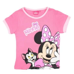 Disney Minnie Maus Figaro Kinder Kurzarm T-Shirt Shirt -Bekleidung Peripherie https www.kiddystores.fr 130444 minnie t shirt