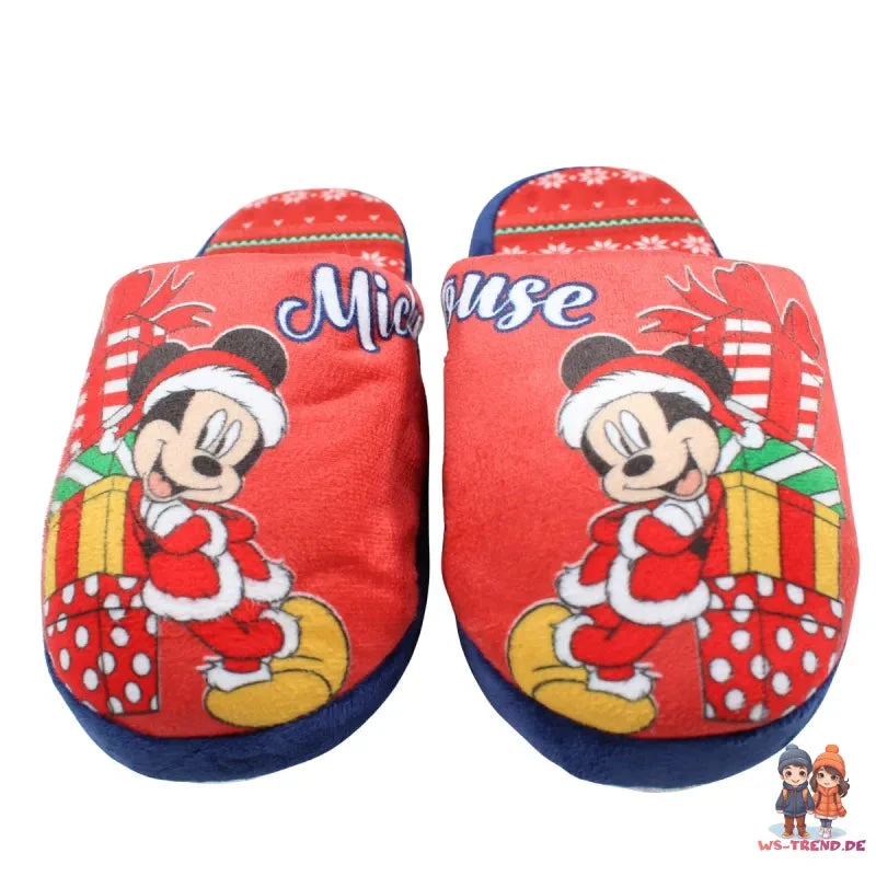 Disney Mickey Maus X-Mas Kinder Hausschuhe Slipper Schlüpfschuhe Pantoffeln 7 Disney Mickey Maus X-Mas Kinder Hausschuhe Slipper Schlüpfschuhe Pantoffeln – Bild 5