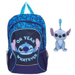Disney Lilo Und Stitch Kinder Rucksack Schultasche Tasche Plüschfigur 38x22x12