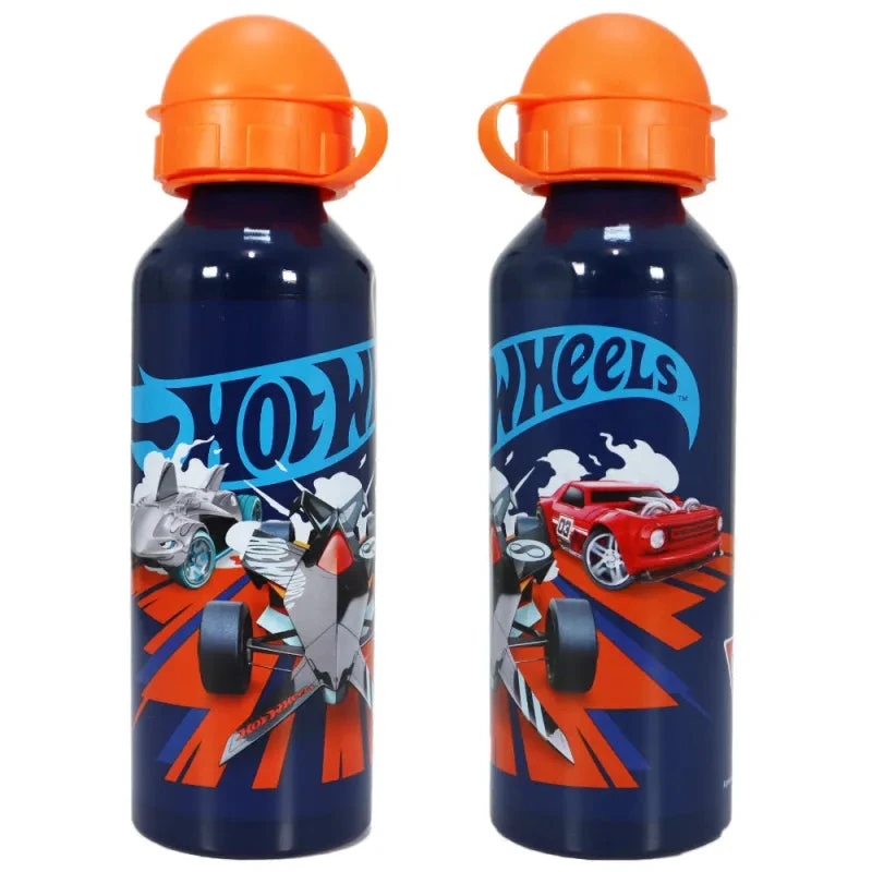 Hot Wheels Alu Wasserflasche Trinkflasche Flasche 500 Ml 3 Hot Wheels Alu Wasserflasche Trinkflasche Flasche 500 Ml