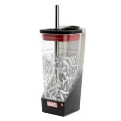 Marvel Avengers Trinkbecher Becher Mit Edelstahl Trinkhalm 540 Ml