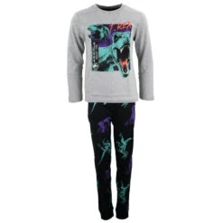 Jurassic World T-Rex Blue Jungen Kinder Pyjama Schlafanzug -Bekleidung Peripherie jw pyjam lang 01d