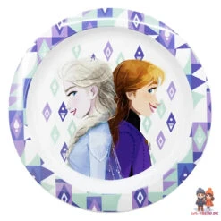 Disney Die Eiskönigin Elsa Kinder Geschirr-Set 3 Teilig -Bekleidung Peripherie kids micro plate frozen ice magic