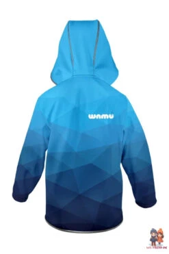 WAMU Mosaic Softshelljacke Kinder Jungen Jacke Mit Kapuze 24 WAMU Mosaic Softshelljacke Kinder Jungen Jacke Mit Kapuze -Bekleidung Peripherie kids softshell jacket mosaic blue 1