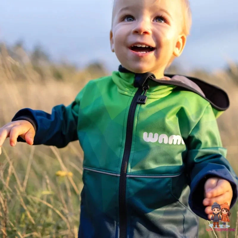 WAMU Mosaic Softshelljacke Kinder Jungen Jacke Mit Kapuze 21 WAMU Mosaic Softshelljacke Kinder Jungen Jacke Mit Kapuze – Bild 19