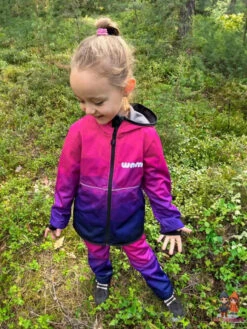 WAMU Mosaic Softshelljacke Kinder Jacke Mit Kapuze 29 WAMU Mosaic Softshelljacke Kinder Jacke Mit Kapuze -Bekleidung Peripherie kids softshell jacket mosaic purple 11