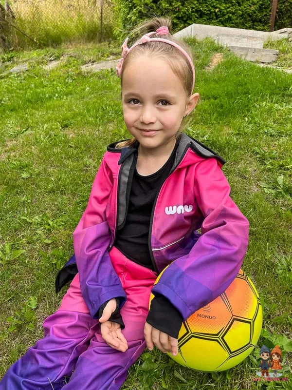 WAMU Mosaic Softshelljacke Kinder Jacke Mit Kapuze 18 WAMU Mosaic Softshelljacke Kinder Jacke Mit Kapuze – Bild 16